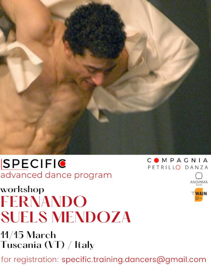 Workshop with Fernando Suels Mendoza at SPECIFIC advanced dance program